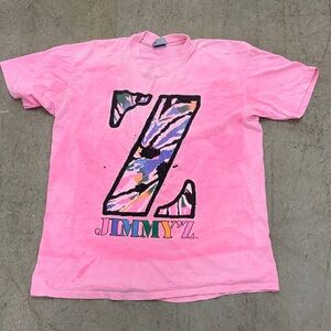 Jimmy'Z Pink Graphic Short Sleeve Tee
